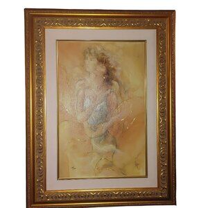 Peter Nixon Art Large Giclée Vintage Framed Signed Encircled II Ornate Frame HTF
